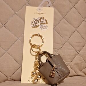 (NWOT) Skinnydip Taupe Mini Bag Charm